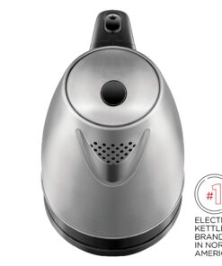 Alternative view of Chefman Stainless Steel Electric Kettle w/ 360° Swivel Base, Auto Shut Off & Boil Dry Protection, BPA-Free Interior and Cool-Touch Handle, 7+ Cup Capacity, 1.7 Liter, 1500W