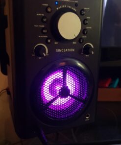 Singsation Karaoke Machine - Full Karaoke System for Adults or Kids, with Wireless Bluetooth Speaker and Microphone. Works with All Karaoke Apps via Smartphone or Tablet 30 71GFYnq694L