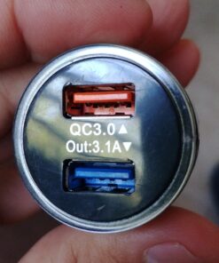 Ailun Car Charger Qualcomm Quick Charge 3.0 Adapter Fast Dual USB Port 35W for iPhone 14 13 11 12 Pro Max X Xs XR SE 2020 Galaxy s20+ S20Ultra, Black Blue 45 71GFkZn1MdL