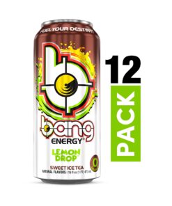 Alternative view of Bang Energy Lemon Drop Sweet Tea, Sugar-Free Energy Drink, 16 Ounces (Pack of 12) 16 Fl Oz (Pack of 12)
