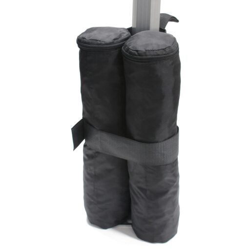 King Canopy Weight Bags for Instant Pop Up Canopy, Shelter, Sand Bags, Leg Weight, Patio, 4 Pack, Black, INAWB400