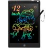 LCD Writing Tablet, 12 Inch Kids Toys Colorful Doodle Board, Toddler Girl Toys for 3 4 5 6 7 8 Year Old Boys Baby, Drawing Doodle Pad Christmas Birthday Gift for Children (Black) 12'' Black