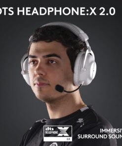 Logitech G PRO X 2 Lightspeed Wireless Gaming Headset: Detachable Boom Mic, 50mm Graphene Drivers, DTS:X Headphone 2.0—7.1 Surround, Bluetooth/USB/3.5mm Aux, for PC, PS5, PS4, Nintendo Switch - White Generation 2 16 71GGp5stL9L