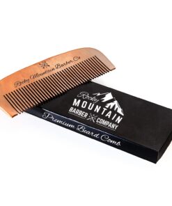Hair Comb - Wood with Anti-Static & No Snag Handmade Brush for Beard, Head Hair, Mustache with Design in Gift Box 31 71GGtSAZuoL 1