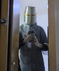 Alternative view of Medieval Chain Mail Shirt and Coif Armor Set and Shirt Large