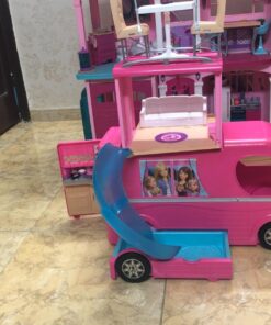 Barbie Pop-Up Camper Transforms into 3-Story Play Set with Pool! Standard 24 71GHuuPlEPL