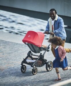 Bugaboo Fox Complete Full-Size Stroller, Black - Fully-Loaded Foldable Stroller with Advanced Suspension and All-Terrain Wheels 23 71GI MITnL