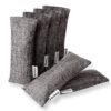 Marsheepy Natural Bamboo Charcoal Bags, Shoe Deodorizer and Odor Remover / Eliminatorr, 100% Smell Remover (60g X 6 PACK) Gray 3 71GJGx0afML