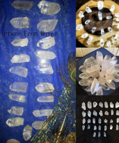JIC Gem 1 Lb Natural Clear Quartz Crystals Points Bulk Stones and Crystals High Energy Raw White Quartz Crystals Healing Rough Stones Natural Quartz Cluster with Box 1LB 50 71GJh1CzqtL