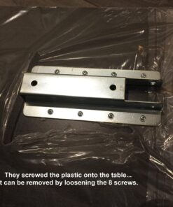 Drive Medical 13067 Adjustable Non Tilt Top Overbed Table With Wheels for Hospital and Home Use, Standing Desk, Walnut Silver Vein 32 71GK60S9yIL