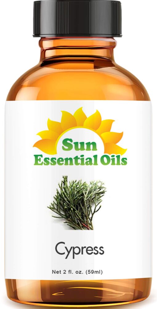 Sun Essential Oils 2oz - Cypress Essential Oil - 2 Fluid Ounces 2 Fl Oz (Pack of 1)