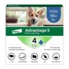 Advantage II XL Dog Vet-Recommended Flea Treatment & Prevention | Dogs Over 55 lbs. | 4-Month Supply 4-Pack 30 71GKQMZnBWL