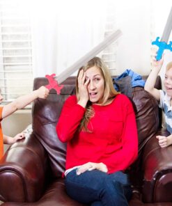 Liberty Imports 2 PCS Giant Foam Swords, Large 1:1 Scale Strong Toy Weapons, Kids Medieval Warrior Knights Pretend Play Safe Fighting Set - Red vs Blue (30 Inches) 15 71GKUjw8PGL