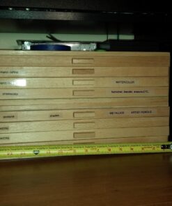 U.S. Art Supply 4 Drawer Wood Artist Supply Storage Box - Pastels, Pencils, Pens, Markers, Brushes 40 71GKyBYwWgL