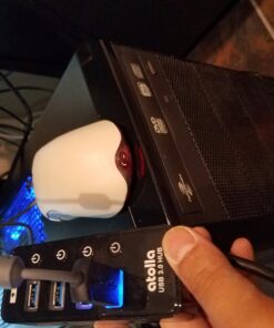 USB 3.0 Hub, atolla 4 Ports Super Speed USB 3 Hub Splitter with On Off Switch with 1 USB Charging Port (Cable Length 2 Feet, No AC Adapter) (4-Port hub) 43 71GLf5WleL