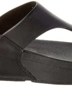 FitFlop Women's Lulu Leather Toe-Post Thong Sandals 6.5 Black 13 71GLgwLju4L