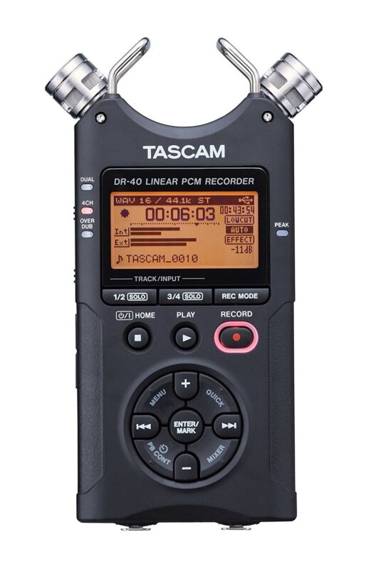 Catalog 1 Tascam, 4 AD Converter, usb2.0, Black, DR-40