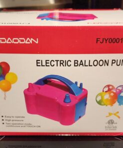 IDAODAN Electric Balloon Pump, Portable Electric Balloon Blower Machine Balloon Air Pump Dual Nozzle Rose Red 110V 600W Balloon Inflator for Party Decorations Pink/Blue 36 71GMomXvxZL