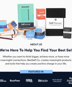 BestSelf Self Journal 13-Week Productivity Journal with Prompts, Undated Planner and Guided Journal for Women and Men, Navy 1 Pack 28 71GO XxiMTL