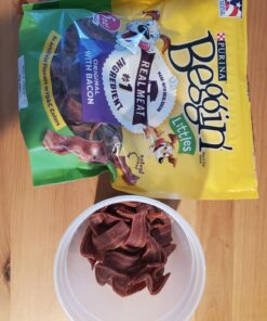 Purina Beggin' With Real Meat Dog Treats, Fun Size Original With Bacon Flavor - 25 oz. Pouch 42 71GOrxT58FL