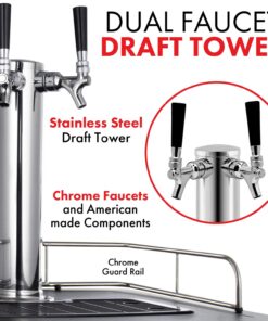 Kegco MDK-309SS-01 Keg Dispenser, Stainless Steel, 2 Tap 15 71GP4xDeMfL