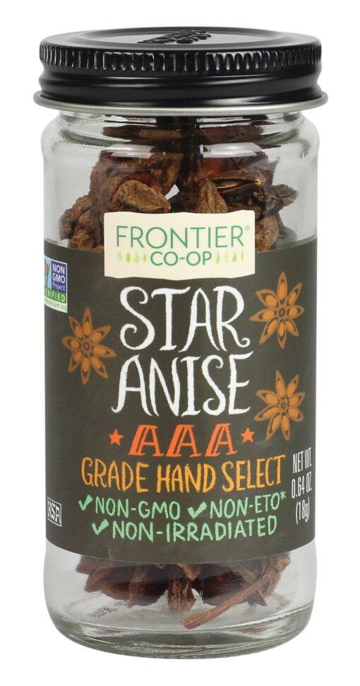 Frontier Natural Products Anise Star Select Whole, 0.64-Ounce 0.64 Ounce (Pack of 1)