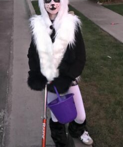 Panda Animal Hood Faux Fur Hat with Warm Scarf Mittens Ears and Paws by HatButik. 31 71GQFY66iDL