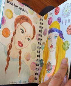 Strathmore 460-55 400 Series Visual Watercolor Journal, 140 LB Cold Press, 5.5"x8", 22 Sheets , White 5.5x8.5 Watercolor 140LB 45 71GQIQnO9yL