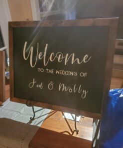 Loddie Doddie Magnetic Chalkboard - for Kitchen and Wall Decor - Easy-to-Erase Chalkboard - Framed Magnet Blackboard - Hanging Black Chalkboards (Rustic Frame, 18x22) Rustic Frame 30 71GQImyMDmL