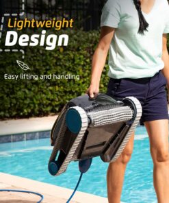 Dolphin Nautilus CC Robotic Pool Vacuum Cleaner — Wall Climbing Capability — Powerful Active Scrubbing Brush — Ideal for Above/In-Ground Pools up to 33 FT in Length 34 71GQYfrPobL