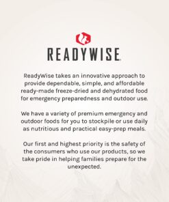ReadyWise Outdoor Chili Mac with Beef, Freeze-Dried Backpacking and Camping Meals, Tasty Meals and Snacks for Hiking, Backpacking, or Emergency Preparedness, Pack of 6 13 71GQiYrOavL