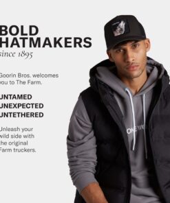 Goorin Bros. Trucker Hat Men - Mesh Baseball SnapBack Cap - The Farm One Size Navy (Wolf) 21 71GQo8mIsKL