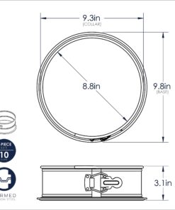 Nordic Ware Pan Springform, 9 Inch, Charcoal Leakproof Springform Pan 31 71GQvNg9YRL