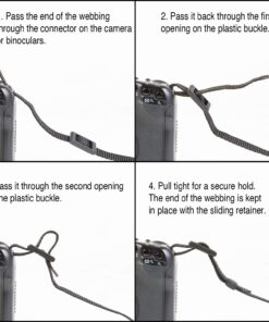 OP/TECH USA E-Z Comfort Strap (Black) - Neoprene Neck Strap for Cameras and Binoculars, 2701252 Black Strap Steel 20 71GRsWjDYzL