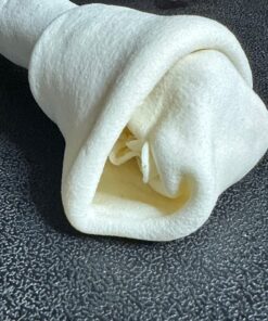 Grand Valley Pet Products 8-9" Natural Flavor Dog Rawhide Chewsomes Knotted Bones (5 Pack) - Rawhide Bones for Large Dogs - 100% USA-Sourced Rawhide - Single Ingredient - Dental Dog Chew Rawhides Natural - 5 Pieces 37 71GRzcobkFL