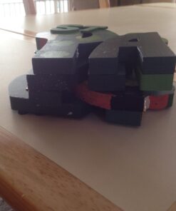 Happy St. Patrick's Wooden Screen Sign - hinged, Wood and Hand Painted - Shamrocks, Leprechauns, and Rainbows - St. Patrick's Day Tabletop Home Decor 22 71GSvXIKYiL