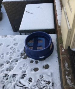 K&H Pet Products Thermal-Bowl Outdoor Heated Dog Bowl Blue 96 Ounces 42 71GTRRaN2pL