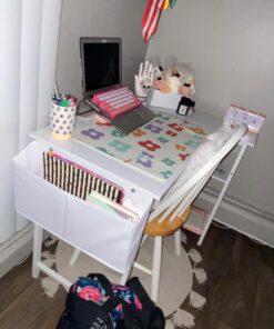 Lufeiya White L Shaped Computer Desk with Power Outlet Shelves, 40 Inch Small Corner Desk for Small Space Home Office, L-Shaped Desk PC Desks, White 39.4" 42 71GU7xFTDgL