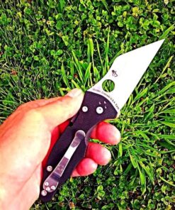 Spyderco Yojimbo 2 Specialty Tactical Knife with 3.2" CPM S30V Steel Black Wharncliffe Blade and Durable Black G-10 Handle - PlainEdge - C85GP2 Steel Blade 63 71GUKy9kRcL