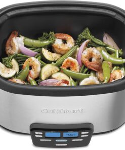 Cuisinart MSC-600 3-In-1 Cook Central 6-Quart Multi-Cooker: Slow Cooker, Brown/Saute, Steamer, Silver 34 71GUY1Kny5L