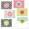 Mod Thank You Note Card Assortment Pack - Set of 36 cards - 6 designs blank inside - with white envelopes (53876) Mod 43 71GUjqc6UZL