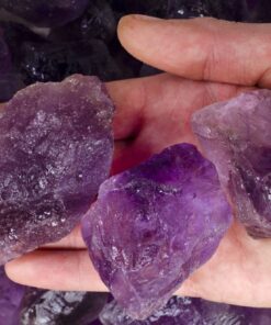 Fantasia Materials: 2 lbs Amethyst Large Chunk Rough Stones from Brazil - Grade 1 Amethyst Chunks - Grade 1 2 lb Lot - Standard Pack 7 71GUtUnHb8L