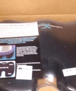 Xtreme Comforts Seat Cushion, Office Chair Cushions - Pack of 1 Padded Foam Cushion w/Handle for Desk, Wheelchair & Car Use - Back Support Pillow for Chair - Travel Bag Included Coccyx Coccyx Black 33 71GUxulg1FL