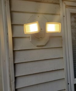 LEPOWER 3000LM Dusk to Dawn LED Security Light, 28W Flood Lights Outdoor with Photocell, 3000K Warm Light, IP65 Waterproof, 2 Adjustable Heads Exterior Outdoor Security Light for Garage, Backyard White 36 71GVPxPxlTL