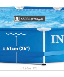 INTEX 28211EH 12ft x 30in Metal Frame Pool with Cartridge Filter Pump for Above-Ground Pool 24 71GVy9R8QL