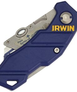 IRWIN Utility Knife, Folding (2089100) , Blue 1 Count (Pack of 1) 9 71GWCuNOz3L