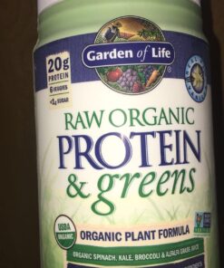 Garden of Life Raw Organic Protein & Greens Vanilla - Vegan Protein Powder for Women and Men, Plant and Pea Proteins, Greens & Probiotics, Gluten Free Low Carb Shake Made Without Dairy 20 Servings 20 Servings (Pack of 1) 31 71GWEf4wDaL