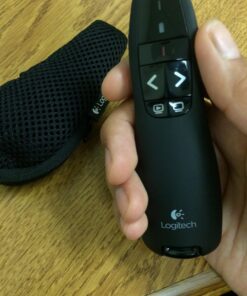 Logitech Wireless Presenter R400, Wireless Presentation Remote Clicker with Laser Pointer Red Laser 5 buttons 28 71GWQrvq9ZL