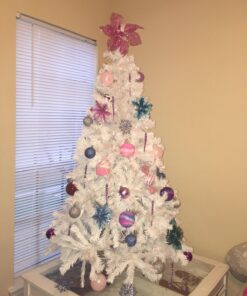 Perfect Holiday Christmas Tree, 5-Feet, PVC Crystal White 23 71GWTOtgnNL