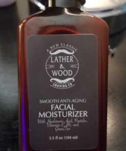 Face Moisturizer for Men - Lather & Wood's Luxurious Sophisticated Face Lotion for Men, for the Man’s Man. Fragrance-Free Facial Cream for Men. (Unscented, 4 ounce) 14 71GWw70oFSL